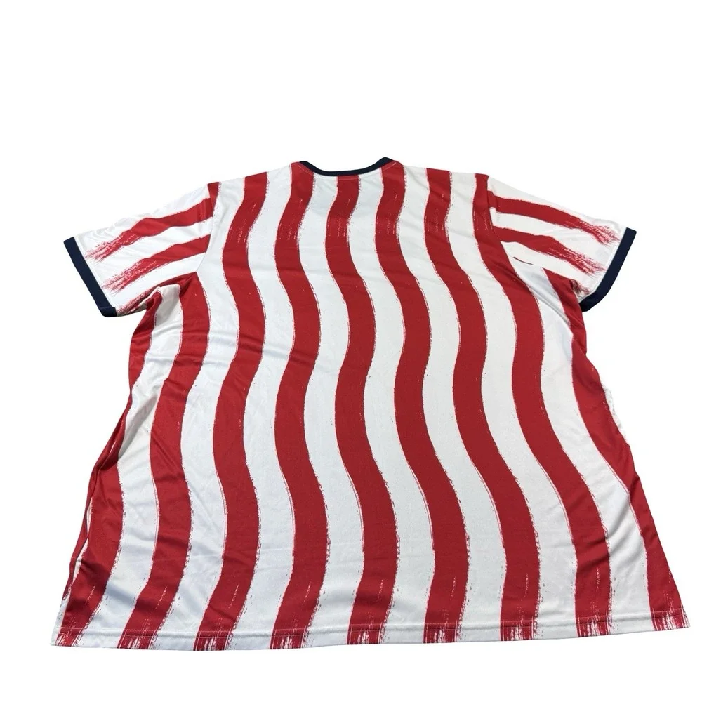 Adidas New York Red Bulls Soccer Jersey Red White Aeroready Mens 3XL XXXL